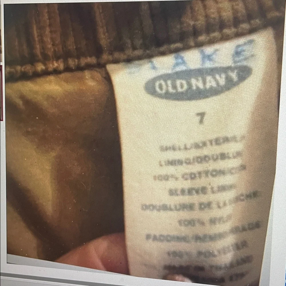 Old Navy Work Style Jacket Tan Zip 7